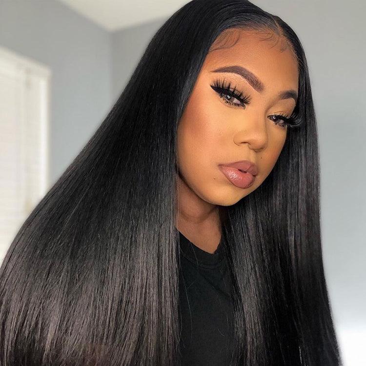 200% Mega Density | Silky Straight Glueless 5x5 / 13x4 Closure HD Lace Long Wig 100% Human Hair