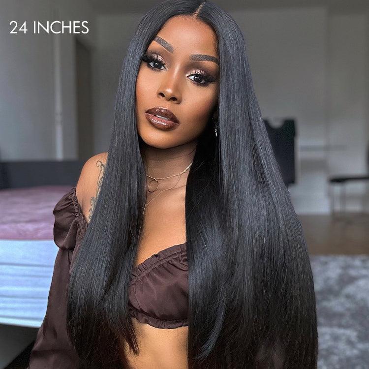 200% Mega Density | Silky Straight Glueless 5x5 / 13x4 Closure HD Lace Long Wig 100% Human Hair