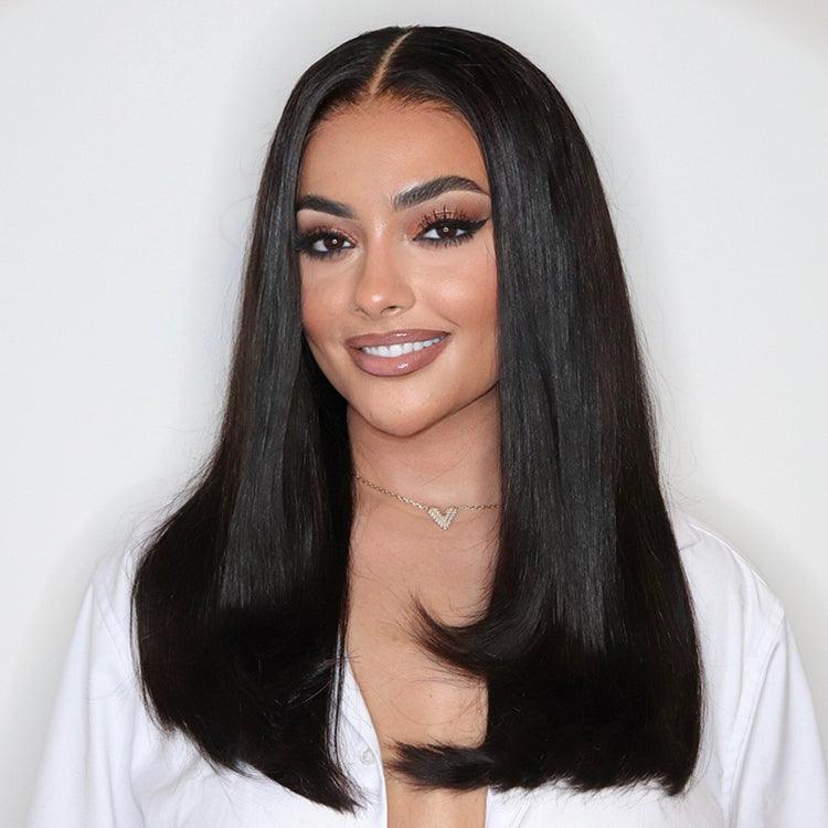 200% Mega Density | Silky Straight Glueless 5x5 / 13x4 Closure HD Lace Long Wig 100% Human Hair