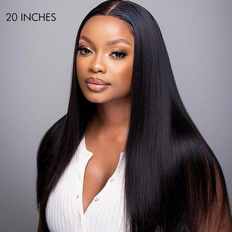 200% Mega Density | Silky Straight Glueless 5x5 / 13x4 Closure HD Lace Long Wig 100% Human Hair