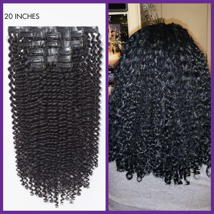 Straight / Body Wave / Kinky Curly / Yaki Straight / Kinky Straight / Deep Wave Clip in Hair Extensions Real Human Hair Pieces 135g 9pcs / 7pcs with Free Gift