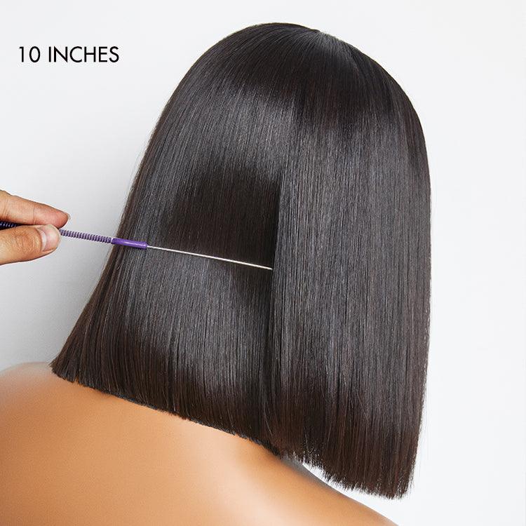 1 SEC INSTALL WIG | Pre-Styled Braided Silky Bob Glueless 4x4 Closure Lace Wig Pre Cut Lace