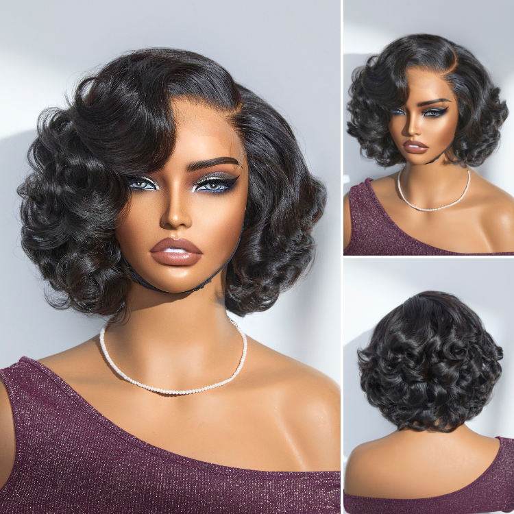 1 SEC INSTALL WIG | Mature Boss Brown Ombre Highlight / Natural Black Loose Wave Glueless Minimalist HD Lace Wig Ready to Go