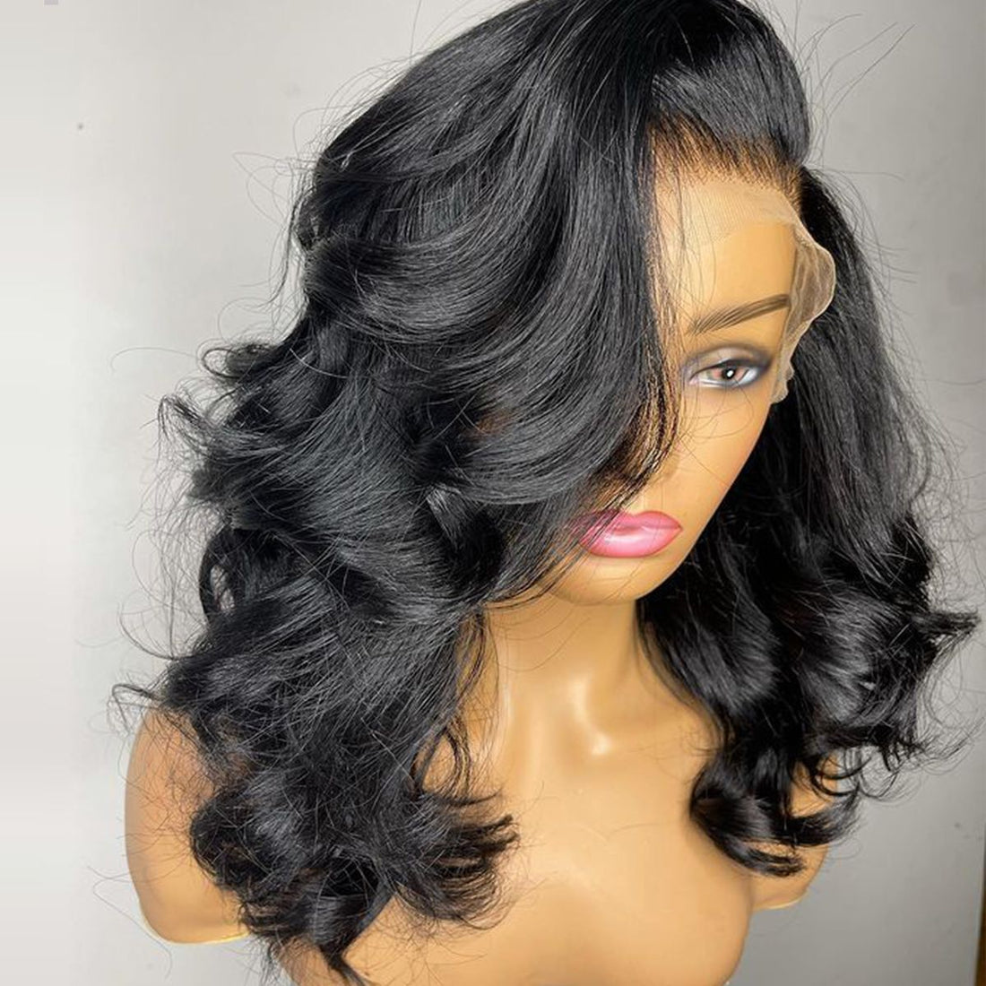 Barrel Curls Glueless Lace Wig 6×5 / 13×4 Undetectable HD Lace Front Short Wigs