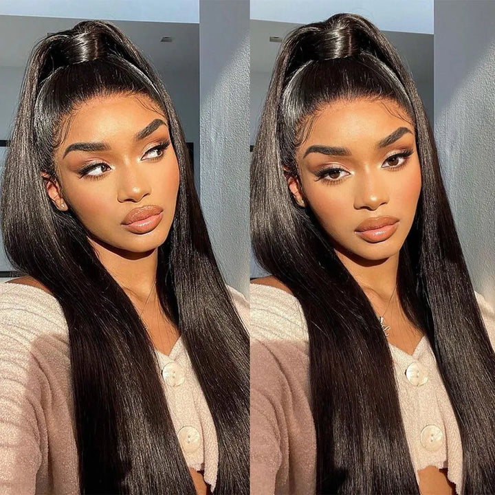 New 360 Lace Frontal Wigs Straight Human Hair Wigs Invisi-Drawstring 360 Wig