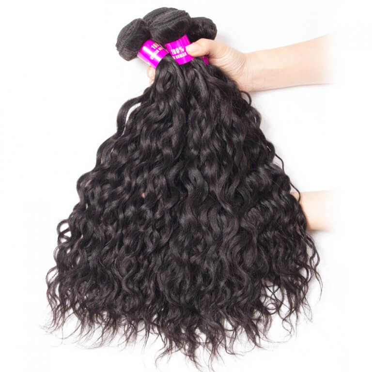 Hair Wet and Wavy Human Hair 10 Bundles Wholesale Brazilian Hair Weave Virgin Hair Water Wave